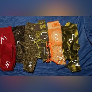 Gymshark set. Leggings. Tops.